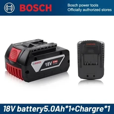 Original100% BOSCH 18V 배터리 충전식 6.0AH 기존 도구, 02 battery1PCS Char1PCS