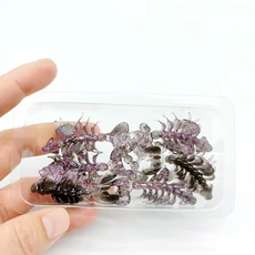 DUODUOYU 6PCS 새로운 TPE 플로팅 소프트 낚시 미끼 2.8g/68mm Isca Swimbaits 인공 새우 실리콘 미끼 낚시, 05 6pcs GJ12 heiyin