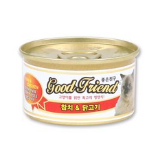 굿프렌드 고양이캔 생선, 참치 & 닭고기, 85g, 3개