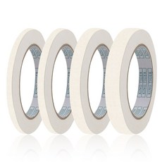 다용도 종이 마스킹테이프 5mm 8mm 12mm 15mm 4권 베이지