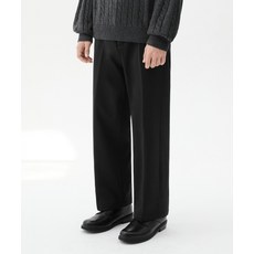 브랜드정품 트릴리온 TRILLION 에센셜 세미 와이드 슬랙스 (BLACK) 225700