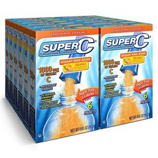 Super C Singles to Go 파우더 패킷 워터 드링크 믹스 버라이어티 팩 오렌지 라즈베리 핑크 레모네이드 온더고 30개 159974, 오리지널 오렌지