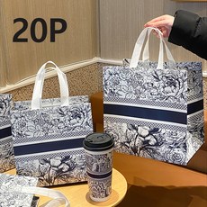 하른 프렌치 일회용 은박 보온 보냉백 20P, 20개 20개
