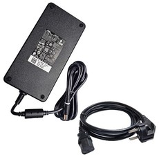 델 정품 노트북 어댑터 240W 외경 7.4mmX내경5mm 충전기 LA240PM190 전원케이블 포함 19.5V 12.31A 240W, 1개, LA240PM190 + AC전원케이블