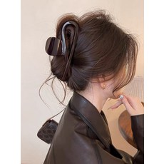 2026新款蝴蝶結復古中號抓夾女高級感鯊魚夾後腦勺髮量少爆款髮飾ly-322默認顏色