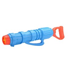 兒童水槍玩具，綠藍配色遠射程水槍，夏日戶外戲水玩具, 藍色, 1個