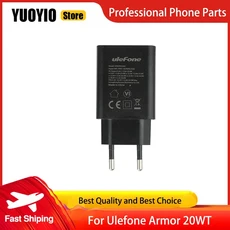 100% 새 전원 어댑터 충전기 Ulefone Armor 20WT 전화 공식 빠른 + USB 케이블 데이터 라인, 03 Only Charger