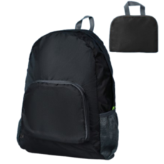 스타웨이브 접이식 백팩 여행용 휴대용 초경량 배낭 블랙