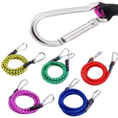 카라비너 탄성 고무바 자전거 오토바이 짐 고정끈 1.5m 고무줄