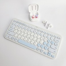 담앤드솜 로지텍 K380S 전용 키스킨, 1개, S-밀키블루