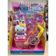 粉紅兔扮家家酒玩具 女孩玩具 兔寶寶, 嬰兒套裝, 1個
