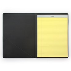 페니체 A4 메모패드 싱글 포켓 노트, 블랙
