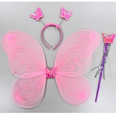 나비날개 핑크 세트 파티 소품 코스프레 요정 마법봉 의상, 단품, 단품