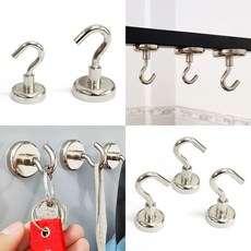 자석 고리 후크 초강력 현관 마스크 걸이 훅 주방, 자석고리(20mm)6개입