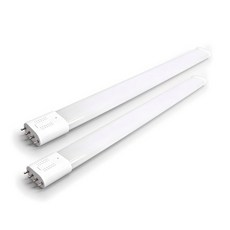국산 LED 형광등 램프 18W 호환형 대체용 교체용 2개입, 1세트, 주광색