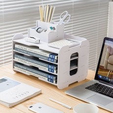 플랜와이 A4 가로형 데스크 서류 정리 책상 보관함 4단 5단 7단