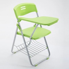 일체형책상 수강 학교 교실 세미나 접이식 대학교 강의실 책걸상 학원, 그린 책망+필기판 포함