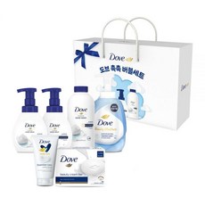 도브 촉촉 버블 기프트세트 포밍 바디워시 핸드워시본품 2개+리필 뷰티바 핸드크림 5종, 싱그러운라인 선물세트, 선물박스 발송, 90g, 1