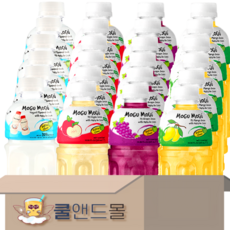 [쿨앤드몰] 모구모구 4가지맛 (요거트+사과+포도+망고), 24개, 320ml