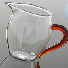 Oce 내열유리 다관 주전자 컬러 350ml 레드 찻주전자 보이차 티팟 티폿 티포트