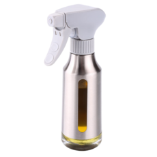 YITUMU 오일 스프레이용기 360도 회전 노즐 정량 에어프라이어 유리 기름병 주방 양념통, 1개, 180ml