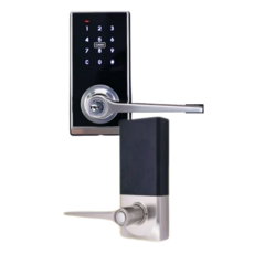 加安牌電子鎖 智能鎖 門鎖 水平鎖 TL-505PCB 四合一 密碼 卡片 藍芽 鑰匙 智慧鎖, 磨砂銀