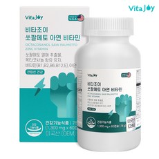 바름가 비타조이 쏘팔메토 아연 멀티 비타민 전립선 영양제 60캡슐(2개월분), 60정, 1개
