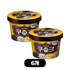 빙그레 아이스크림 그라시아 쿠앤크 미니어처, 270ml, 6개