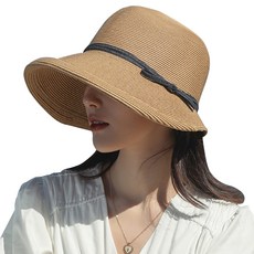 KOZMOZ 캐스킷 여성 모자 밀짚 모자 작은 얼굴 효과 통기성 통풍 접이식 모자