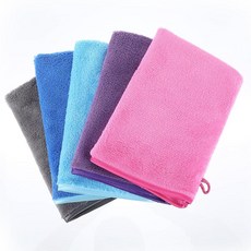 Falzqq 극세사 페이스 천 5개 15.2 x 20.3cm(6 8인치) 빠른 건조 목욕 장갑 샤워 바디 워시 천 흡수력이 뛰어나고 부드럽고 가벼운 타월 여행 체육관, Falzqq 극세사 페이스 천 5개, 15.2 x 20