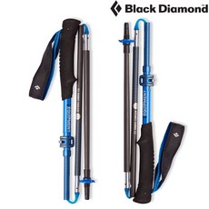 Black Diamond Distance Carbon FLZ 碳纖維摺疊登山杖 112537 超藍, 1個