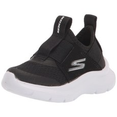 Skechers 아동용 스케치 패스트 스니커즈 블랙/화이트. 138951