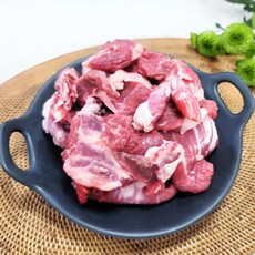 [당일출고] 더예쁜한우 1등급이상 한우 잡육 뒷고기 국거리용 1kg 우시산한우 냉동, 1개