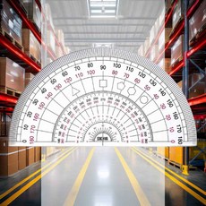 각도기 NO.007 10개입 제도용품 휴대용 타원형그리기 현장 템플릿자 인테리어