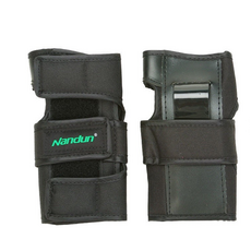 專業輪滑護手護腕成人兒童護具 滑板滑雪溜冰保護裝備防摔手套護掌, 1個, 黑色