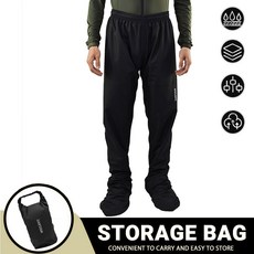 오토바이 우비 세트 전신 비옷 WOSAWE 남성용 방수 두꺼운 플러스 사이즈 라이딩 스플릿 싱글 레인 코트 팬츠, EU 2XL ASIA 3XL, Pants