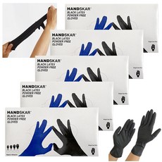 라텍스 장갑 핸드스카 파워 프리 미용장갑 20개입(10켤레) x 5곽, 1세트, M
