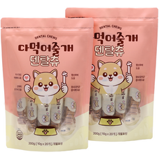 다먹어줄개 강아지 가수분해 덴탈껌 하이포알러제닉, 2개, 200g, 가수분해 닭고기