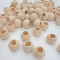 앵파크 나무구슬 2번 30개입 외경20mm 내경10mm 목구슬 우드볼 마크라메 뜨개 비즈 원목, 1개