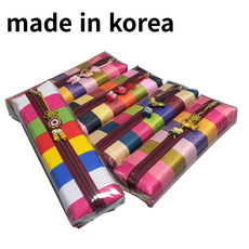 잇츠스토어 국산 전통 누빔 사각 필통 파우치 외국인선물, 5개, 색동필통_장식