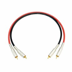카나레 DRC02-GS6D 2M 스테레오케이블 2RCA 무연솔더 GS-6 F-09 무산소동선 OFC 인터케이블, 1개