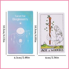 女巫卡塔牌屋 Tarot for beginners 初學者塔羅牌 78張牌 桌遊休閒遊戲卡牌 naitw, 1, 1個
