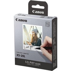 Canon XS-20L 方形相片貼紙 標籤 相紙 Square Format 20張含墨盒, 1個