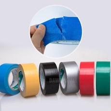 다우몰 국산 컬러 천 면테이프 48mm X 25M 강력 청테이프, 회색(은색) 48mm(폭) X 25M(길이)