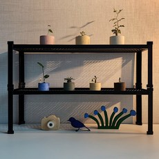 홈가드닝 랙 다용도 선반 화분진열대, 1단, 화이트(가로600)