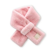 SELF SERVICE 仿兔毛交叉圍巾 時尚保暖柔軟舒適多色可選