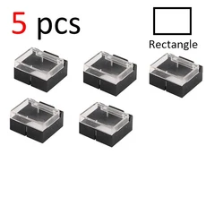 플라스틱 투명 보호 케이스 푸시 버튼 스위치용 사각형 커버 1 개 5/10 개, 05 5 pcs R