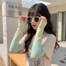 쿨릭스 팔토시 냉감 그라데이션 아이스크림 2P, 씨블루