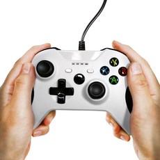 XBOX ONE S 게임 패드 PC 호환, 화이트, 1개