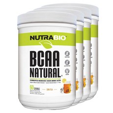 뉴트라바이오 BCAA 내추럴 선 티 맛 비건, 4개, 415g